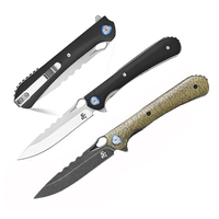 Sitivien ST145 Folding Knife 14C28N Steel Blade Micarta/ G10 Handle EDC Tool  for Working Camping Survival Collection
