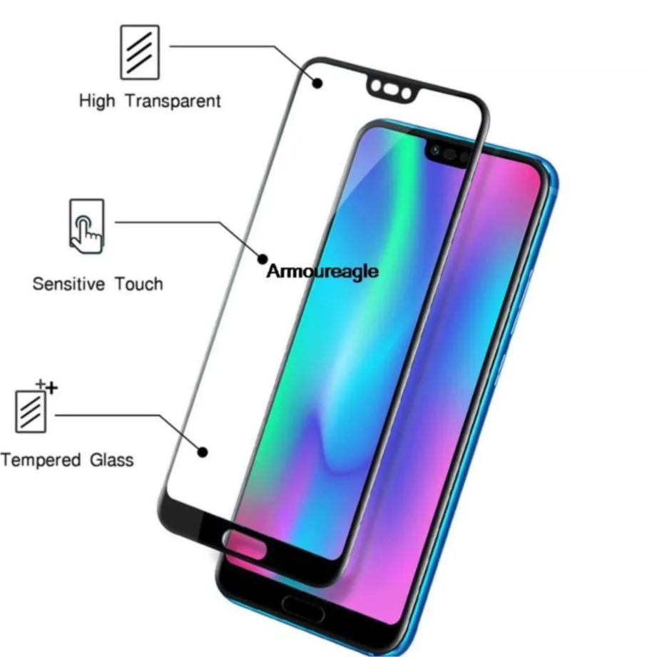 

Защитное стекло из закаленного стекла для huawei Honor 10, защитное стекло, защитное стекло, пленка Honor10 col-l29 l29, полное покрытие 9h