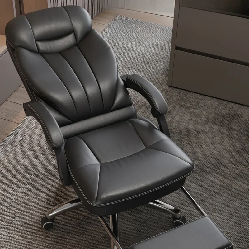 Luxury Dermis Boss Office Chair Modern Comfort Sedentariness Ergonomic Computer Bedroom Game Chair Business Furniture FYOC