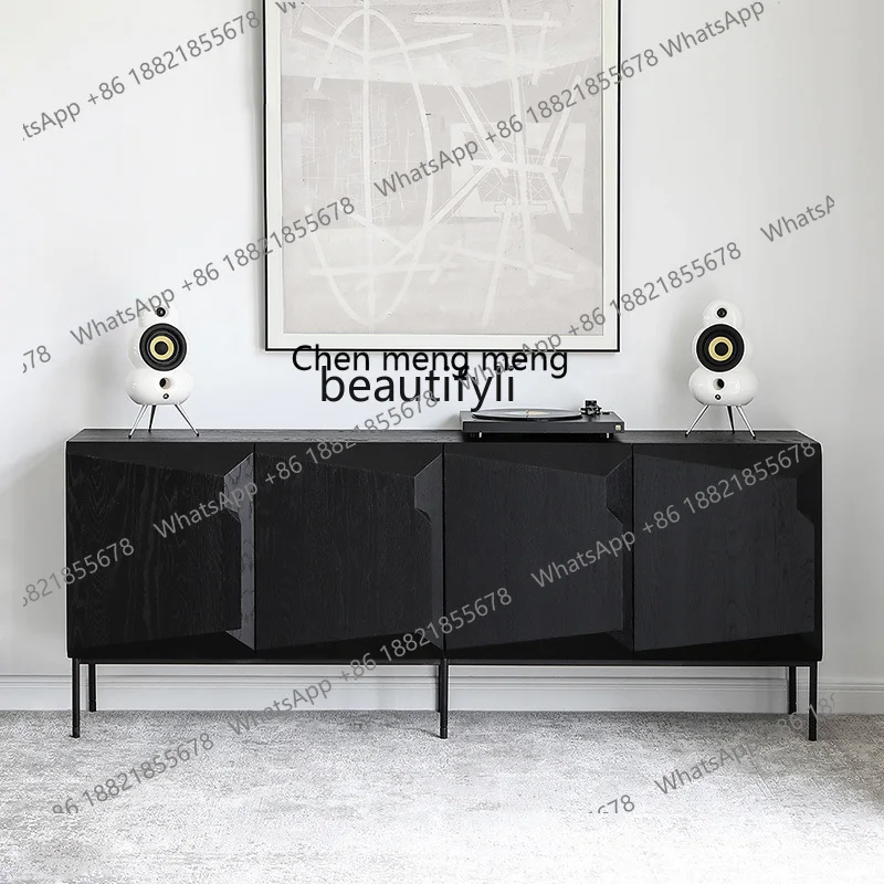 Modern Minimalist Creative Designer Model Nordic opposite Ancient Style Solid Wood Side Cabinet Entrance Cabinet TV Cabinet