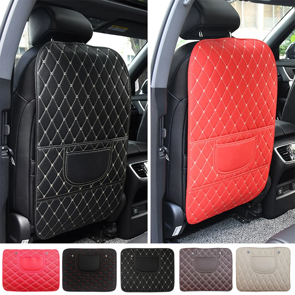 

Anti Kick Mat For Hyundai Solaris Elantra Sonata Accent Creta Encino Equus ix25 Terracan Car Seat Back Protector Cover Leather