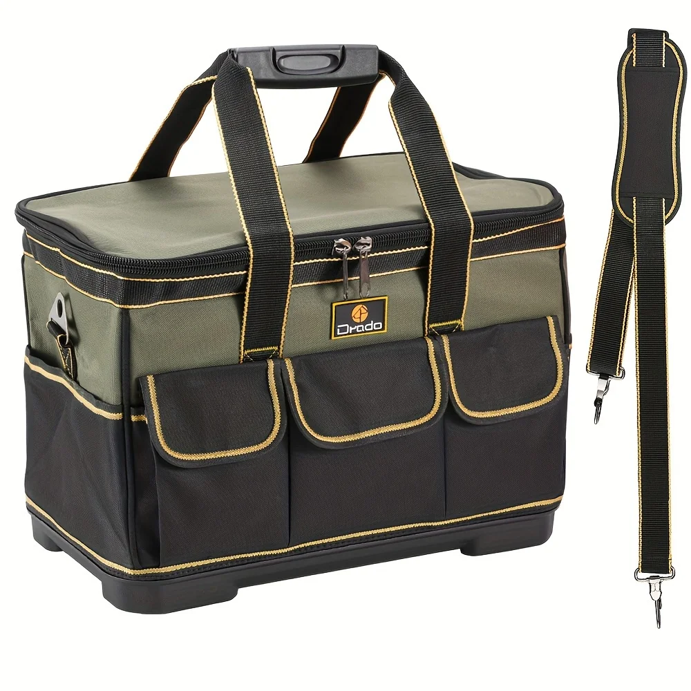 

1pc Rigid tool bag, multifunctional tool storage handbag, free adjustable shoulder strap, heavy-duty, sturdy and durable
