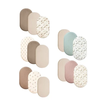 Juego sábanas para Moisés bebé, ropa cama para cuna recién nacidos, sábanas suaves y fácil cuidado, cómodas para