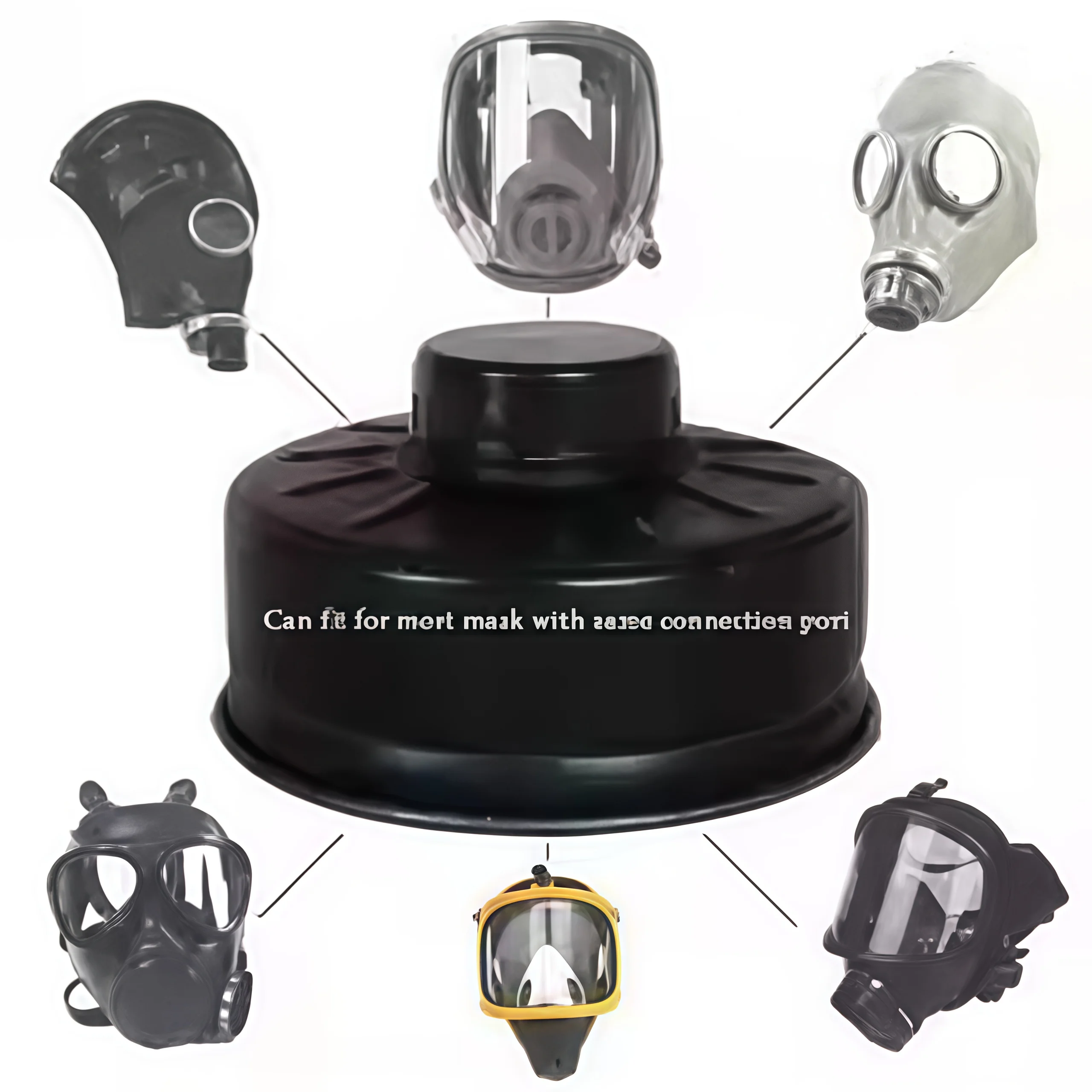 R40 InterfaceGas Mask Filter 40mm Respirator Canister Practical Replacement Accessory mask Chemical gas mask Respirator