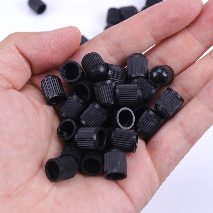 Car 100pcs Tubeless Tire Valve Valve Cap Car Tire Valve Cap Car Truck Bicycle MTB Dust Cap