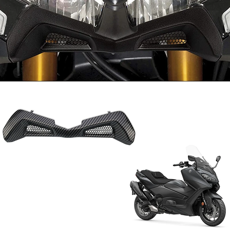 Carbon Fiber Front Air Intake For Yamaha Tmax 530 TMAX 560 2017-2021 Modified Fixed Wing Intake Hood Chin Deflector