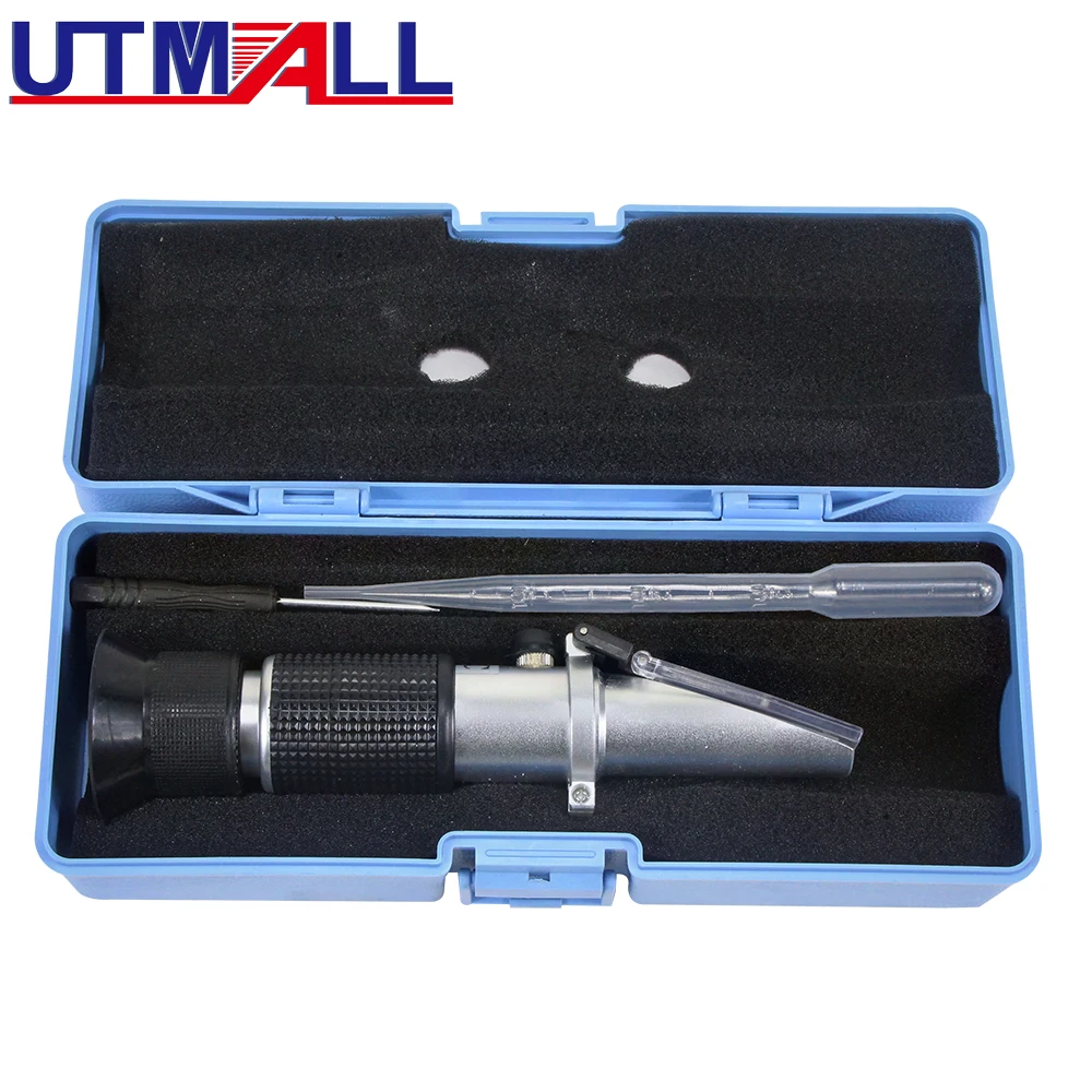 

UTMALL Hand Held Tester Tool 4 In 1 Engine Fluid Glycol Antifreeze Freezing Point Car Battery Refractometer Antifreeze Tester