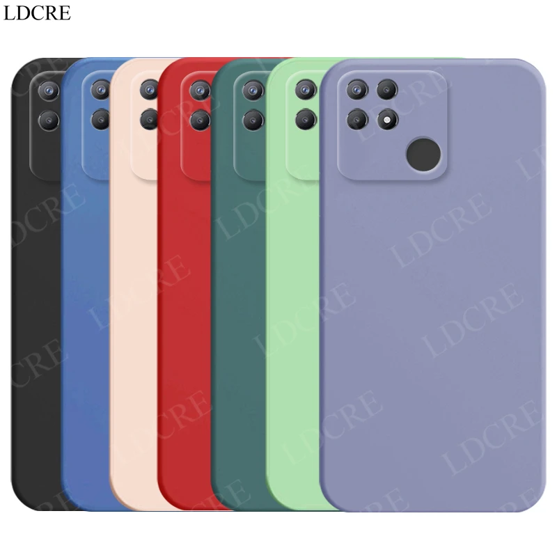 For Realme Narzo 50A 50 Case Silicone Soft TPU Plain Rubber Protective Cover Realme Narzo 50A Prime 30 30A 50 Case