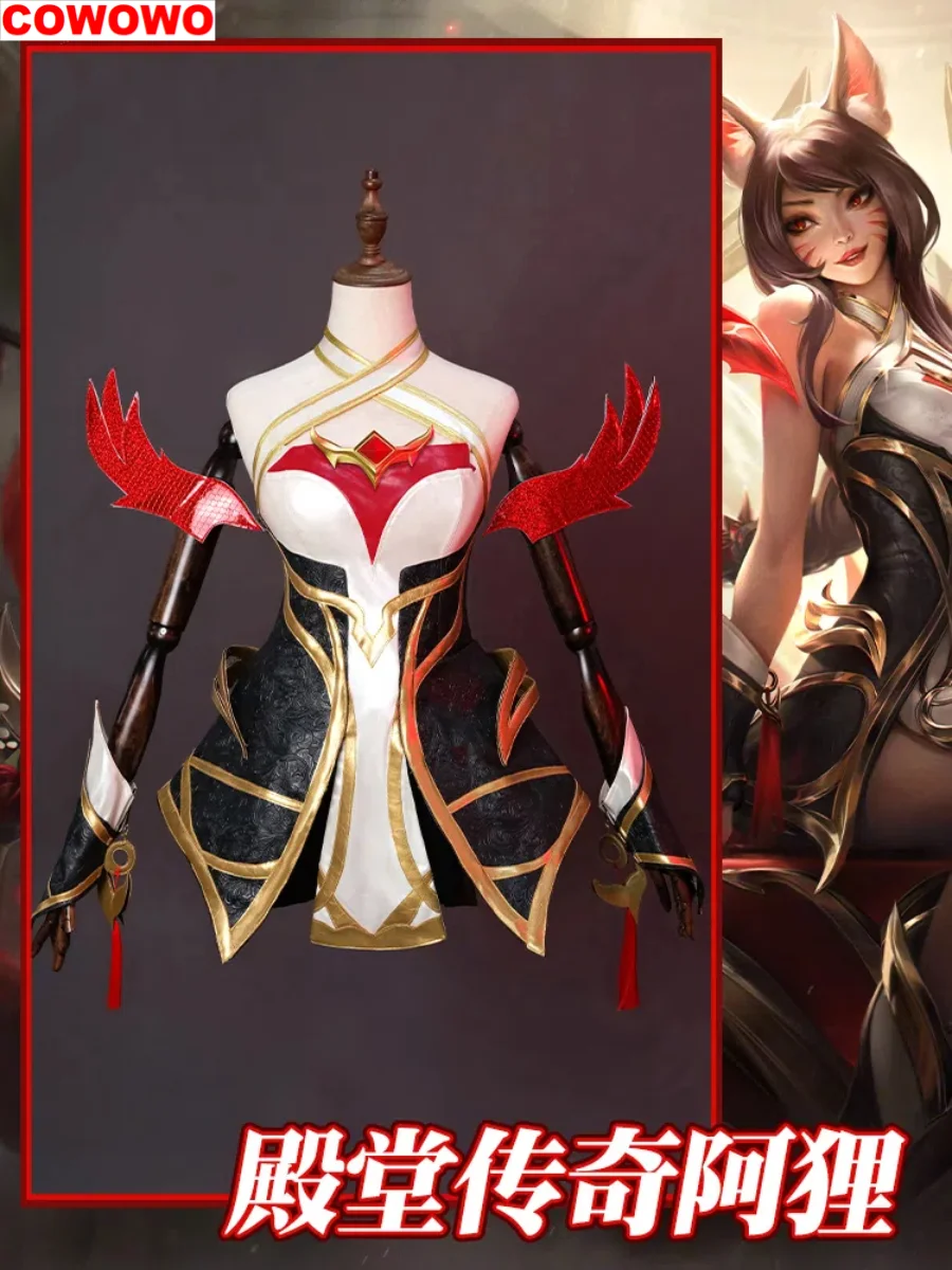 

Lol Ahri Hall Of Fame A Legend Of The Temple Women Cosplay Costume Cos Game Anime Party Uniform Hallowen Play Role Clothes