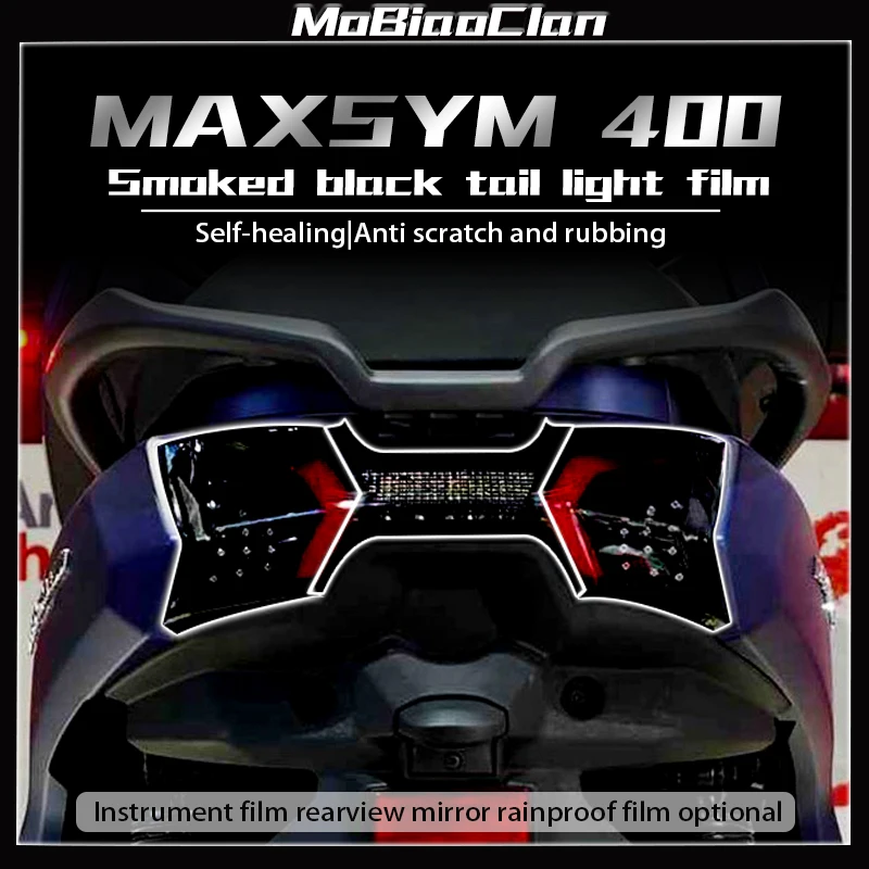 For SYM MAXSYM400 MAXSYM 400 Transparent Protective Film   Accessories Headlight And Taillight Speedometer Stickers