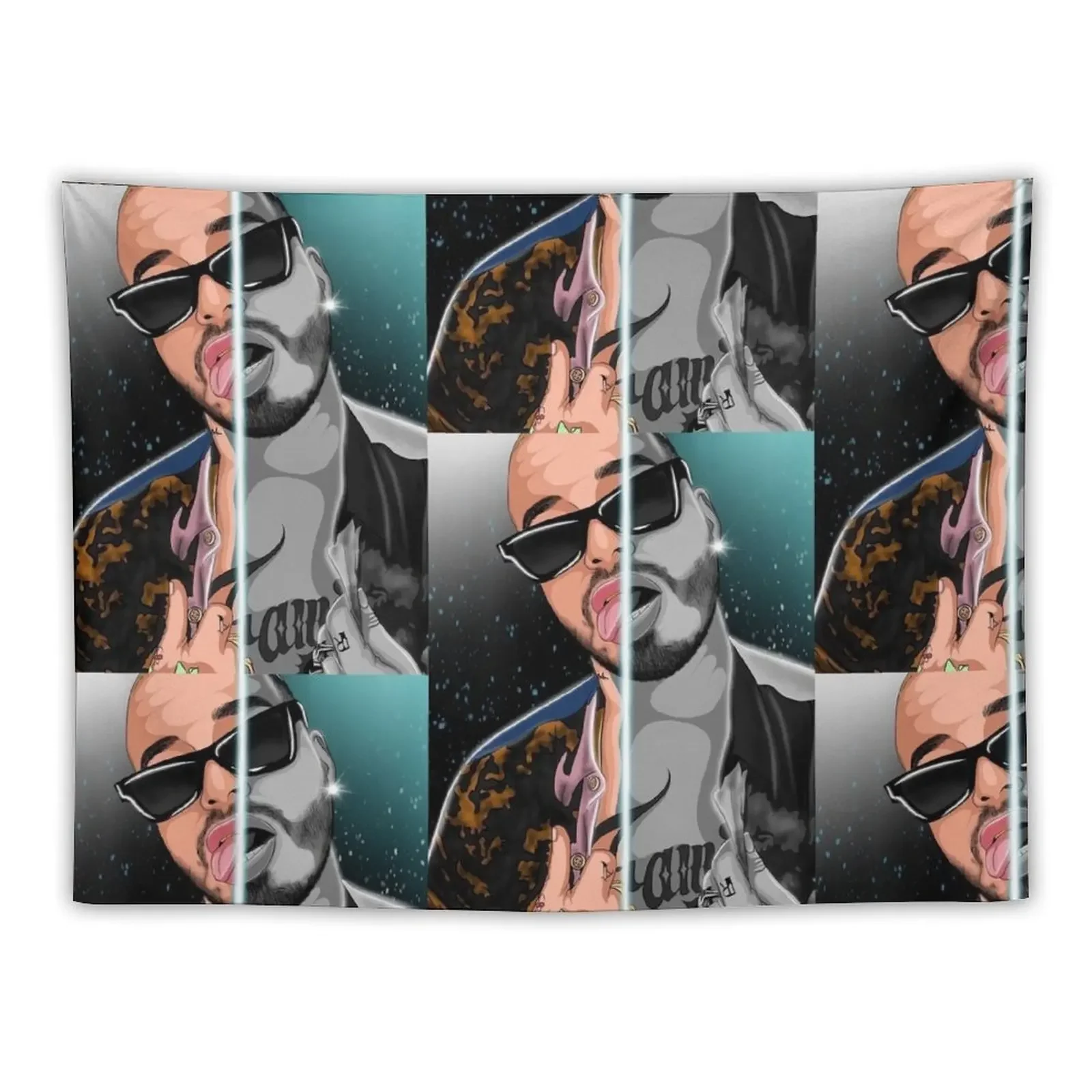 

JBALVIN - COLOMBIAN SINGER ILUMINATI one Tapestry Decorations For Room Hanging Wall Wall Deco Room Aesthetic Tapestry