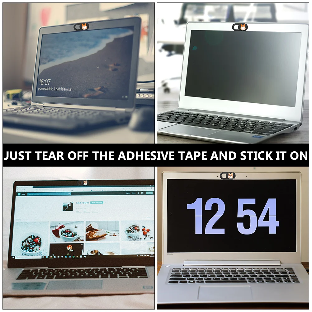 3 PCS Sliding Webcam Cover Camera Lapdesk Slide for Desktop Tablet Laptop Stand