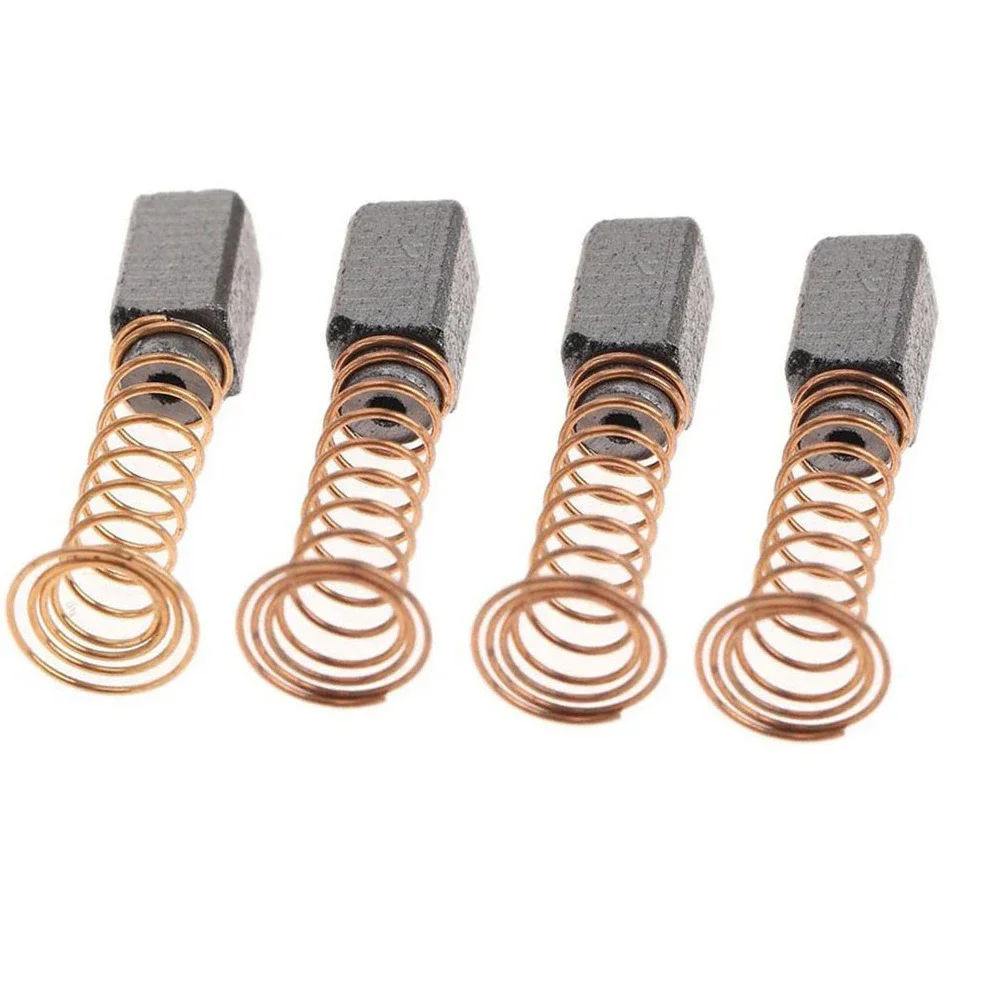 Power Tools Carbon Brush Metal 4.8*5.5*7.3mm 4Pcs For Electric Motor Jade Engraving Mini Drill Parts Practicall