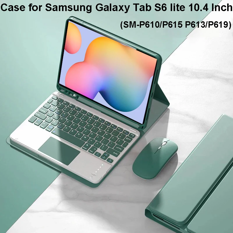 Case For Samsung Galaxy Tab S6 lite 10.4 Inch Detachable Keyboard Cover for Samsung Tab S6 lite SM-P610/P615 P613/P619