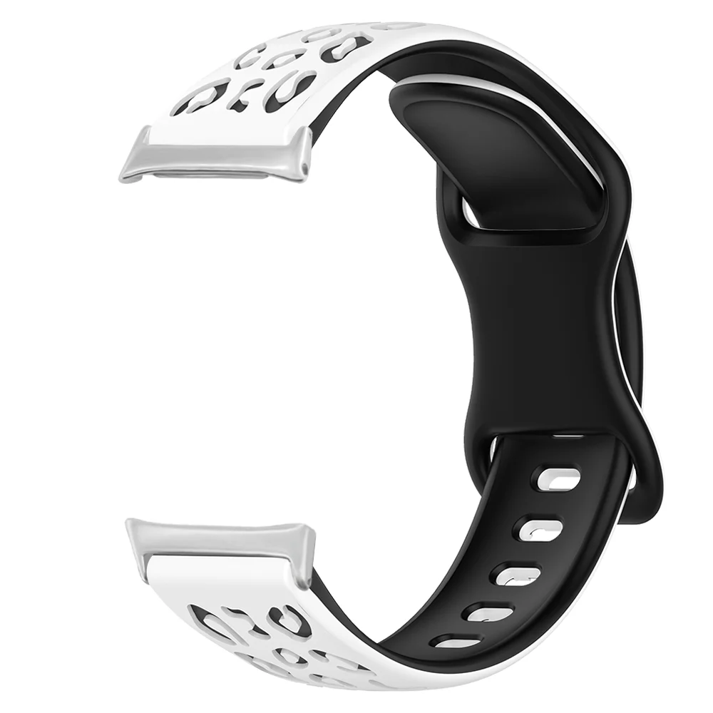 

Leopard Print Wristband For Honor Watch 4 Quick Release Waterproof Soft Silicone Replacement Adjustable Smart Watch Strap Unisex