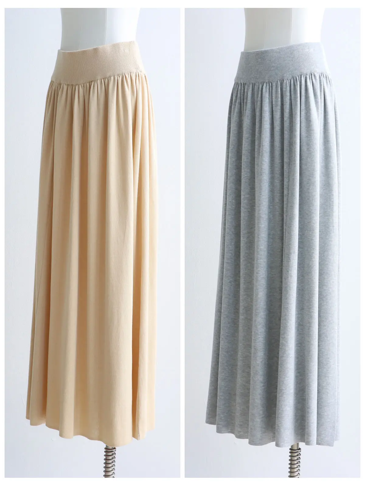 Dave&di A-line Midi Skirt Spring And Summer Lyocell Mid Length Skirt Lazy French Versatile High Waiste