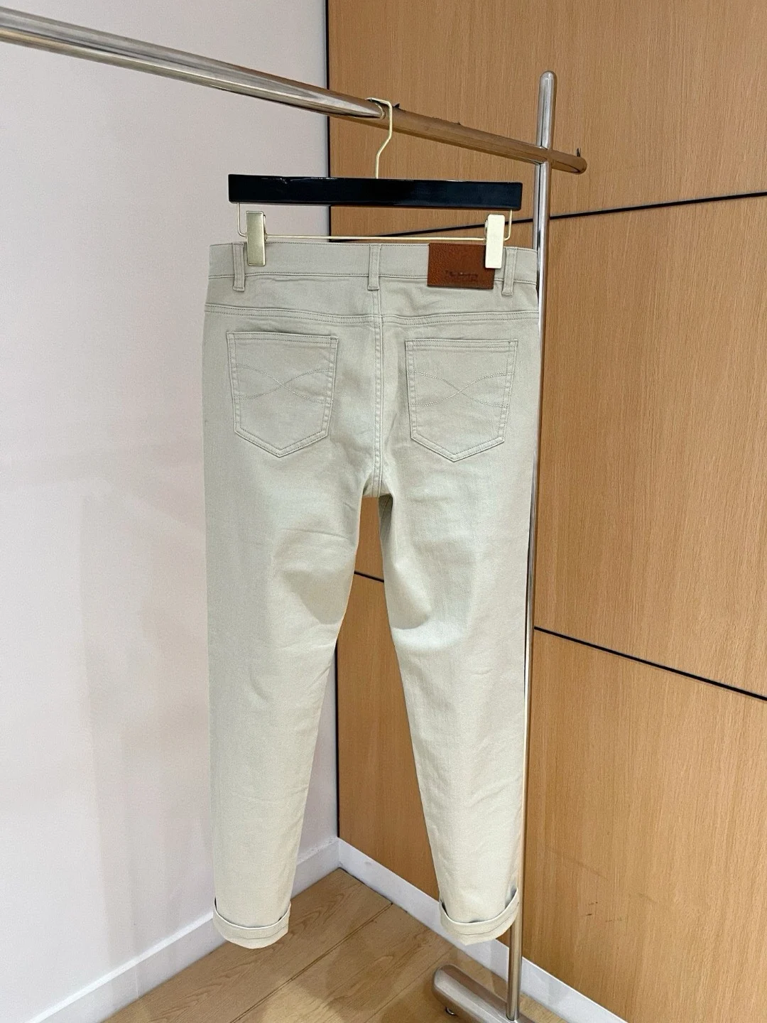 BC Celana jeans lurus kecil slim fit sederhana tipis gaya uang lama Italia 25ss