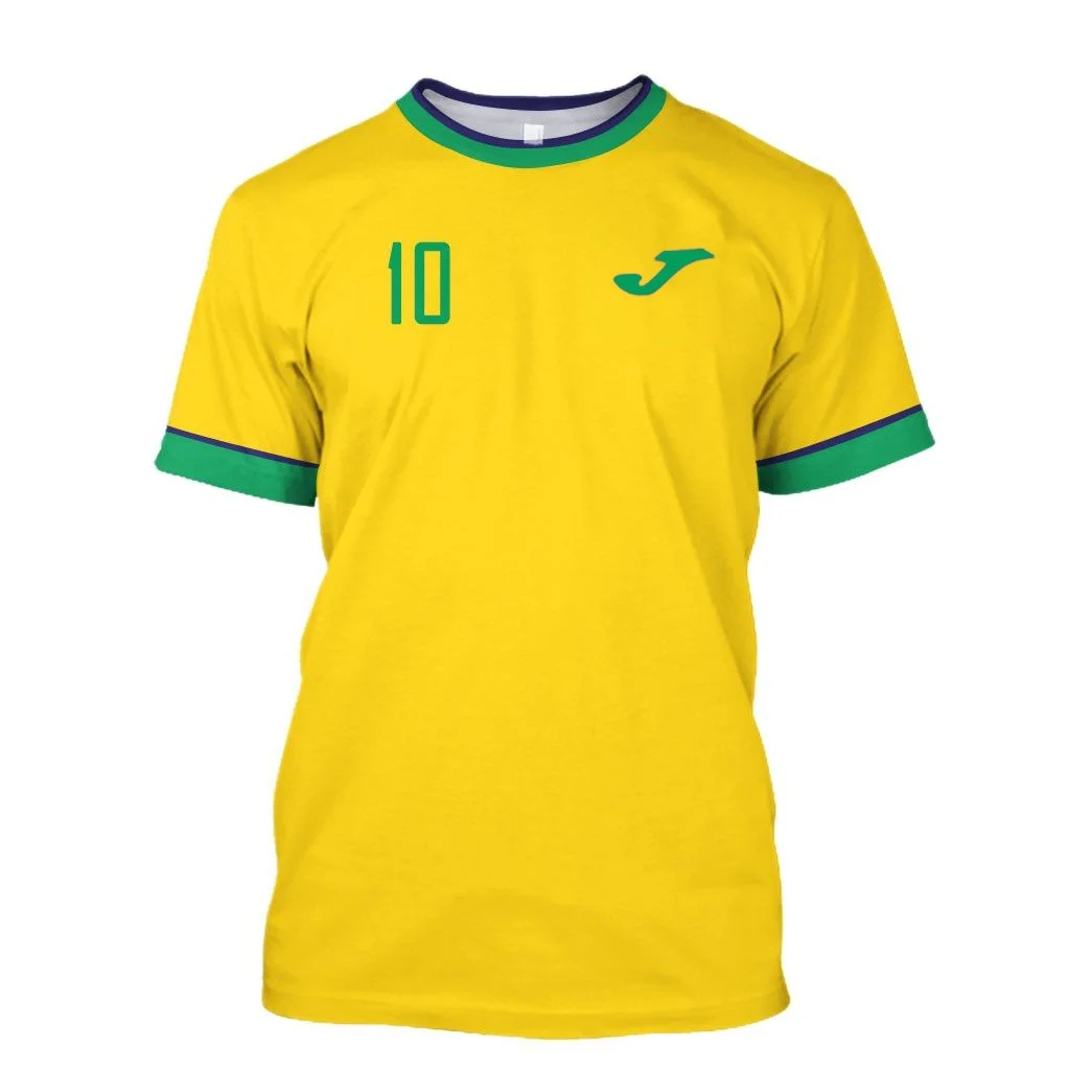 جوما 2025 البرازيل جيرسي تي شيرت غرامة تصميم البرازيلي حدد قميص س الرقبة المتضخم فريق كرة القدم ملابس الشارع الشهير ملابس رجالي