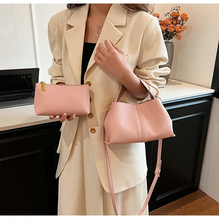

2025 French Designer Tote Bag Set - Premium Mother&Daughter Shoulder Bag, Minimalist Crossbody Purse for Women, Chic Work Bag