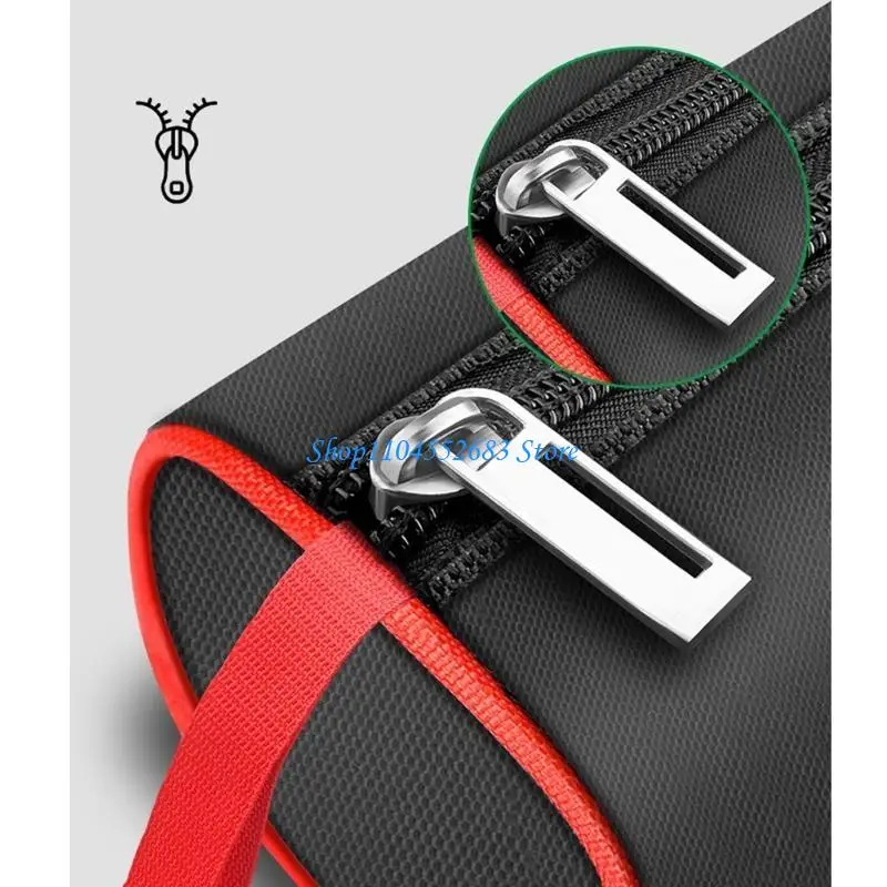 حقيبة تنظيم الأدوات شديدة التحمل Y6GD، حقيبة قماش أكسفورد واسعة ومقاومة للماء للحرفيين والسباكين الكهربائيين الأساسيين