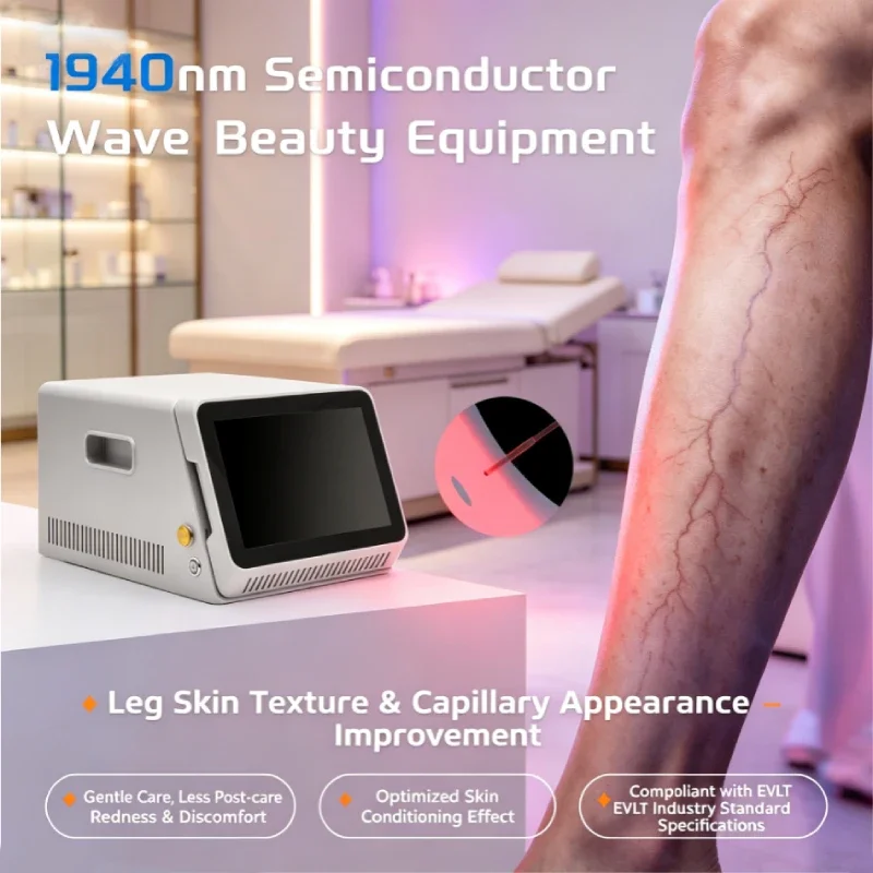 Professional salon skincare equipment for leg skin texture & capillary appearance improvement simple Gentle Comfort Care