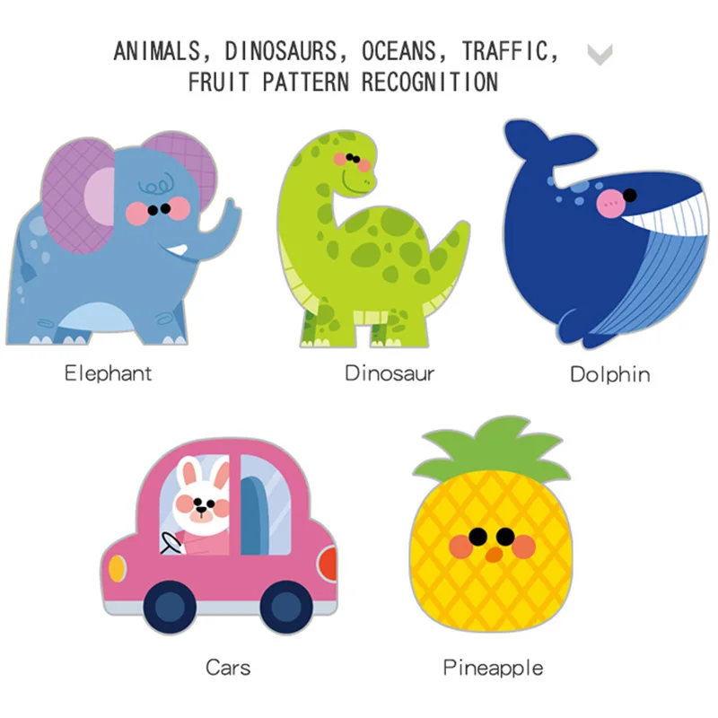 40 szt. Dziecięce Kreskówkowe DIY Kolorowe Papierowe Wycinanki Składanki Zabawki Rękodzieło dla Dzieci Zwierzęta Rękodzieło Papierowe Sztuka Nauka Zabawki Edukacyjne