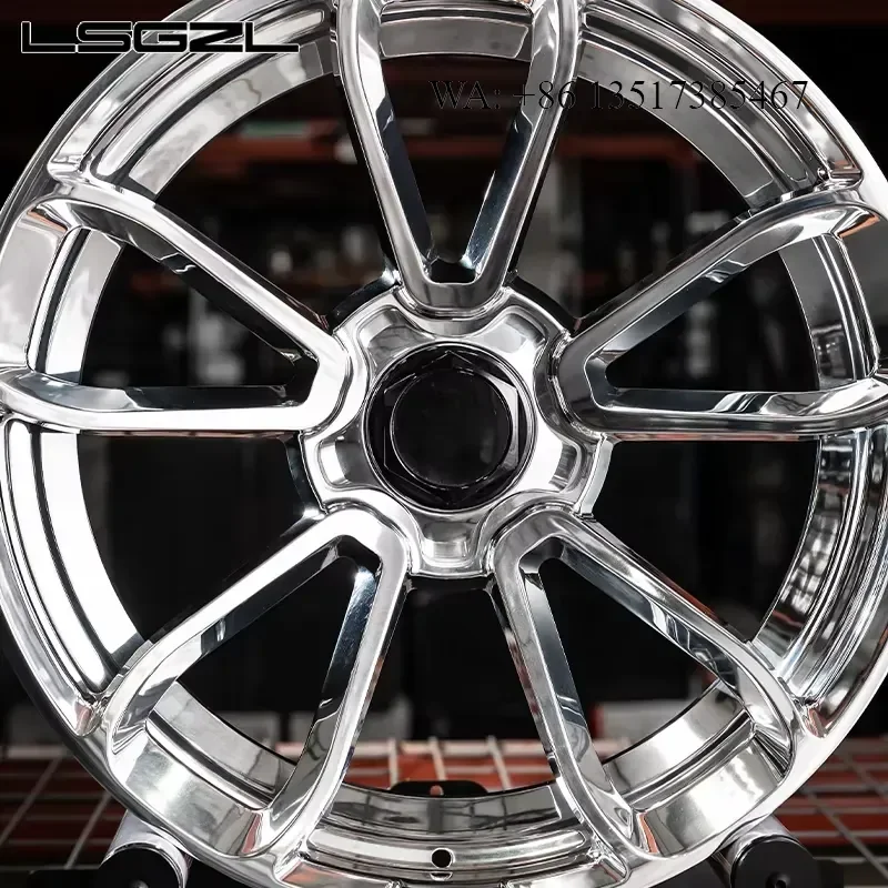 Forged Luxury Monoblock 2pc Center Lock Cap Wheel 5x114.3 5x127 5x120 for 911 Cayenne BMW G80 Alloy Rim 18 19 20 21 22 Inch