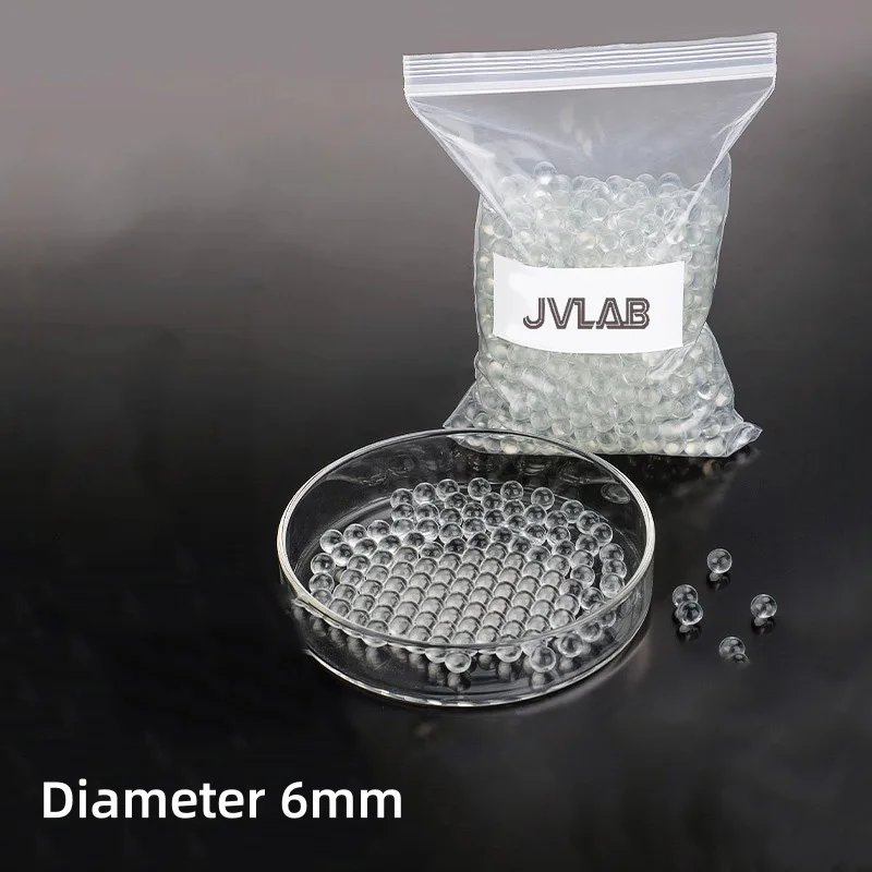 

6mm Anti-Boiling Glass Beads 1000pcs – High-Precision Zeolite Shaking Beads for Lab Applications Glassware JVLAB