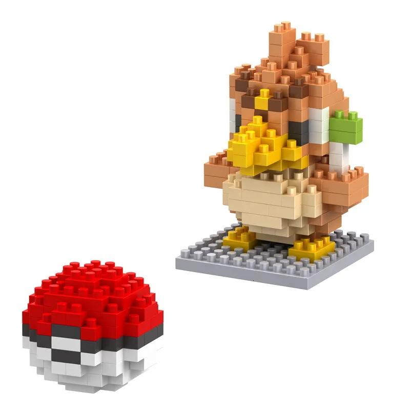 61 Style Building Blocks Assembly Anime Picachu Charizard Doll Blastoise Bulbasaur Gengar Bricks Figures Toy for Kid Gift