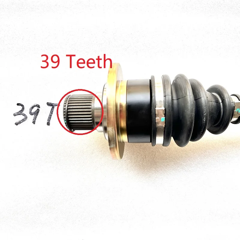 Hisun-Junta de eje izquierdo trasero, pieza de 610mm de longitud para Hisun 500, 700, HS700UTV, HS500UTV, cubo macizo Bennche, 47250-115-0000, 1 unidad