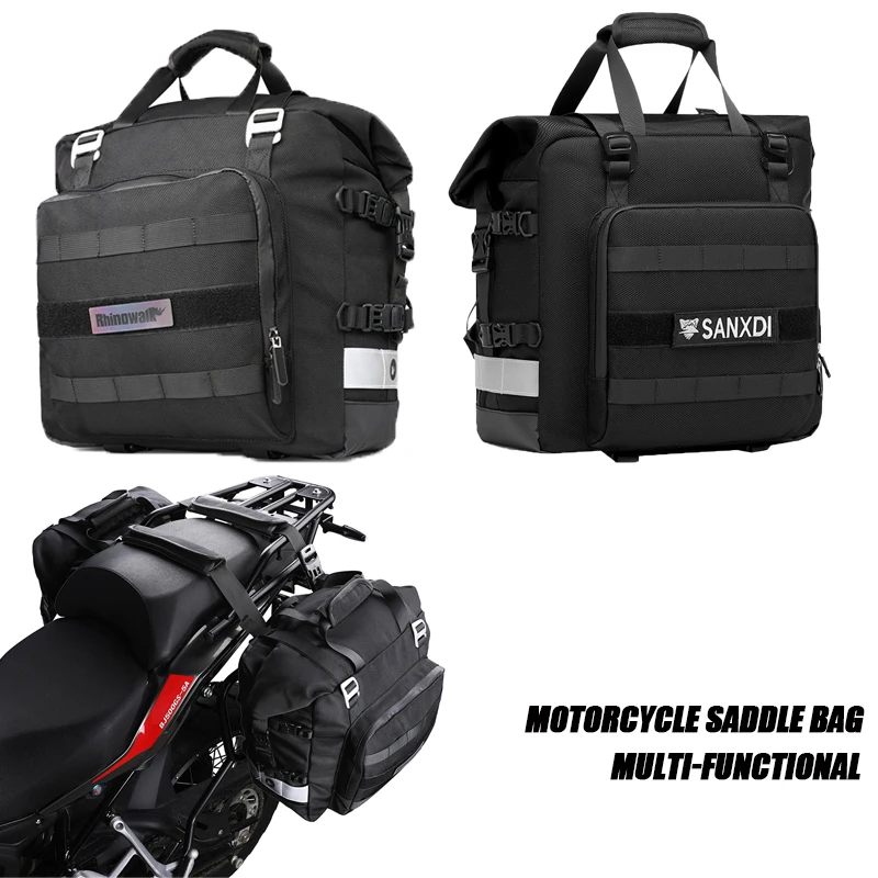 

Мотоциклетная седельная сумка, универсальная боковая сумка для BMW R1200GS ADV KAWASAKI YAMAHA Honda Suzuki, дорожная мотоциклетная сумка на заднее сиденье