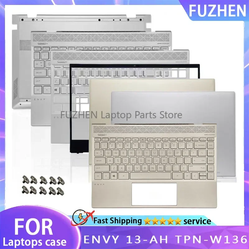 New For HP ENVY 13-AH TPN-W136 Laptop LCD Back Cover Front Bezel Upper Case Bottom Cover  Palmest keyboard L24145-001