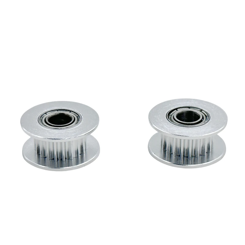 3D-Drucker Zubehör-Set: 2x GT2 Riemenscheibe 20 Zähne Bohrung 5mm, 2 Meter GT2 6mm Zahnriemen, 2x Leitrolle, 4x Spanner für 3D-Drucker – Detail 3