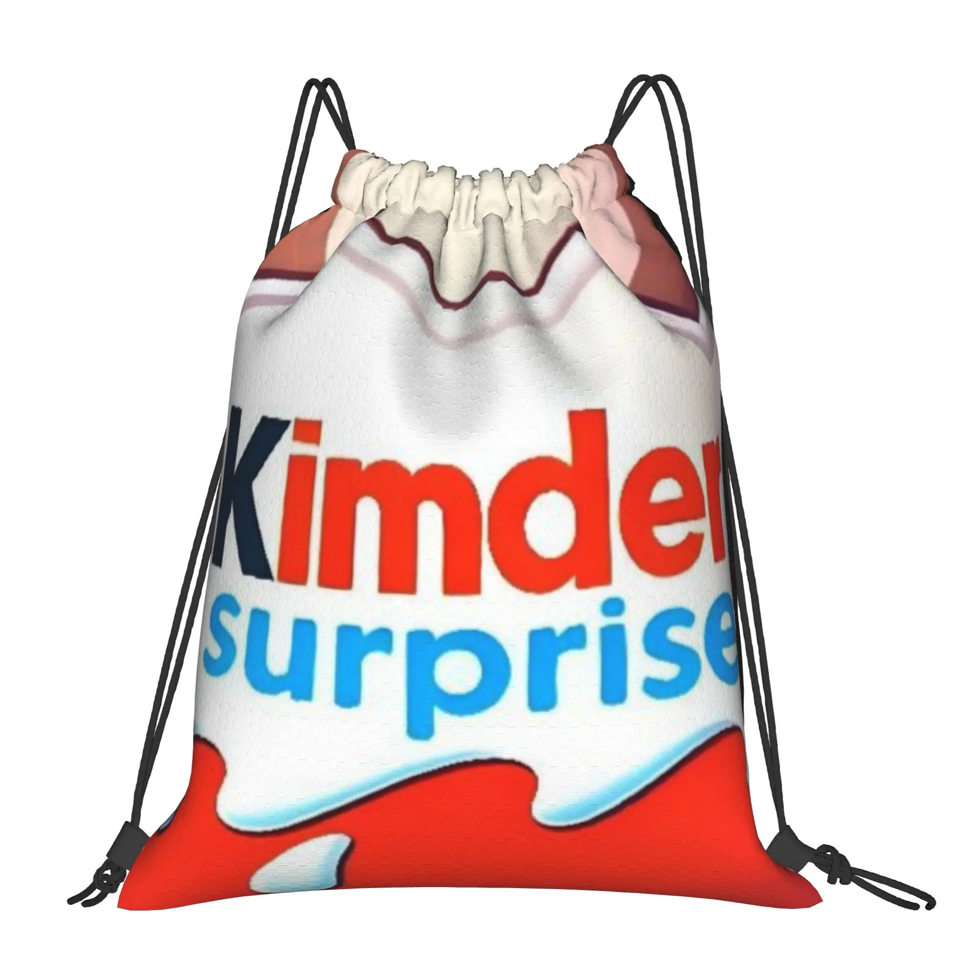 Kinder Bueno 13 kinder  Multi-function Pocket Men Women Storage Backpack Teenager Travel Bag Print Drawstring Bags