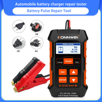 KONNWEI KW520 12V 10A 24V 5A Automatic Car Truck Battery Tester Charger Lead Acid Car Battery Pulse Repair Tool AGM Gel Lithium