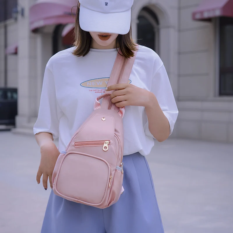 Women Bag New 2022 Chest Bag Female Oxford Bag Wild Messenger Bag Fashion One Shoulder Chest Bag Casual Crossbody Pack for Women