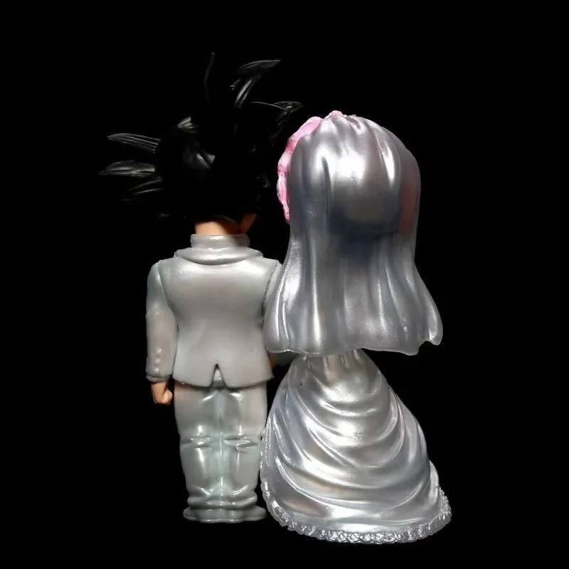 โมเดลงานแต่งงานของซุนโกคูและชิจิ ดราก้อนบอล Z ฟิกเกอร์แอคชั่น DBZ ฟิกเกอร์ซอมเมอร์ซอตล์ค อนิเมะ พีวีซี รูปปั้น GK ของตกแต่ง ของเล่น