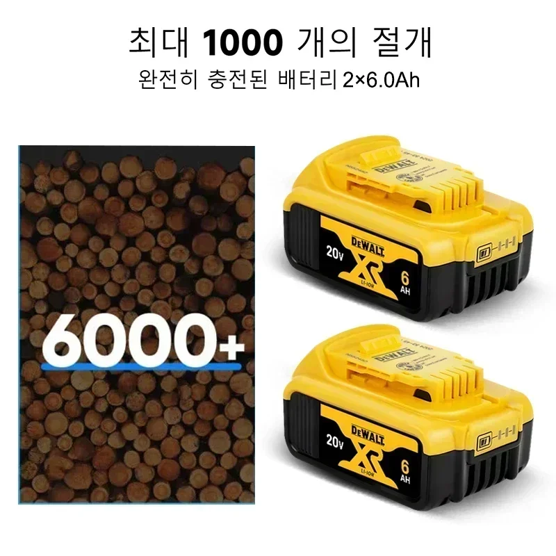 

2025 Новый 100% оригинальный 6 Ач 20 В Оригинальный аккумулятор для электроинструмента Dewalt DCB206 20 В 6,0 Ач Аккумулятор DCB206 20 В DCB205 DCB200
