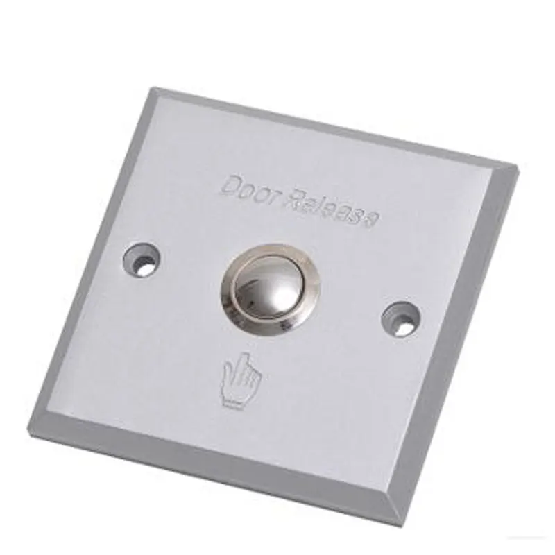 10pcs  Aluminium Alloy Material Metal  Exit Button Release For Access Control System Dim: 86Lx86Wx20H(Mm)