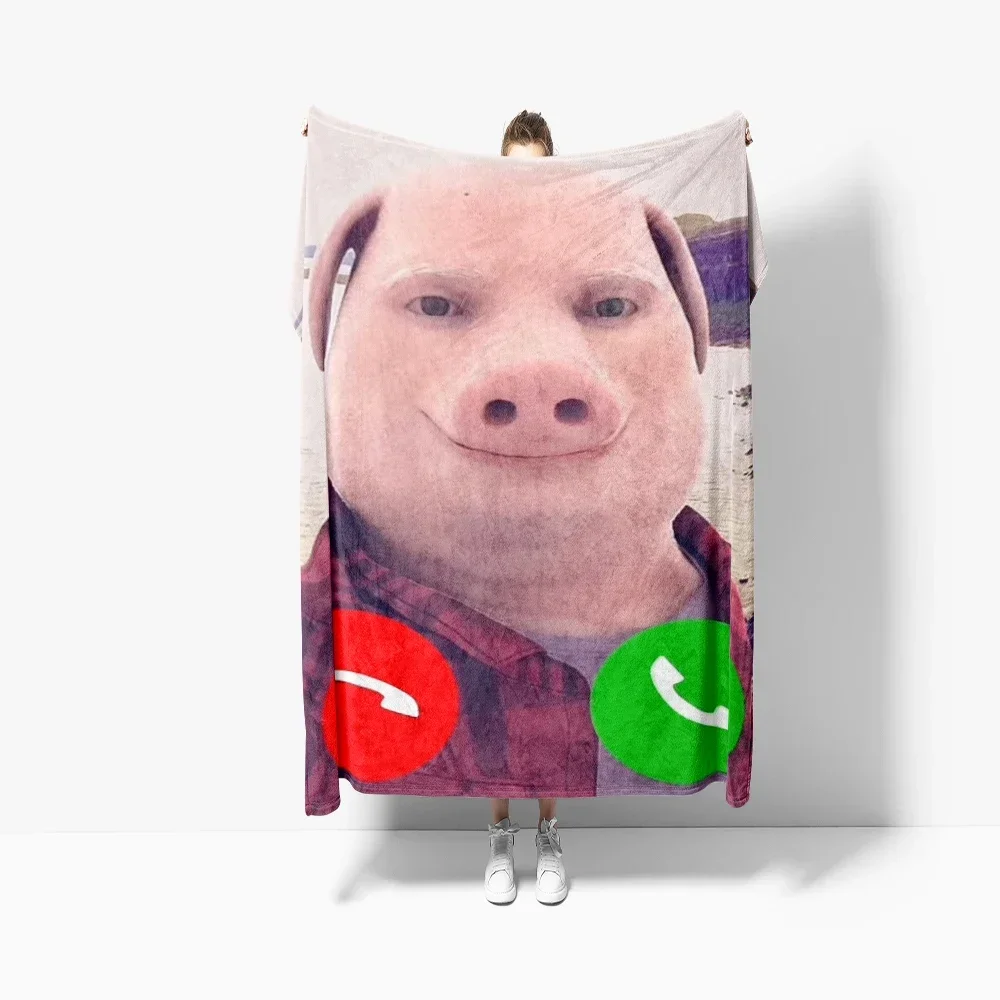 

xcm Stitch Printed Throw Blanket Perfect for Bed Sofa Picnic Outdoor Use Ideal Gift