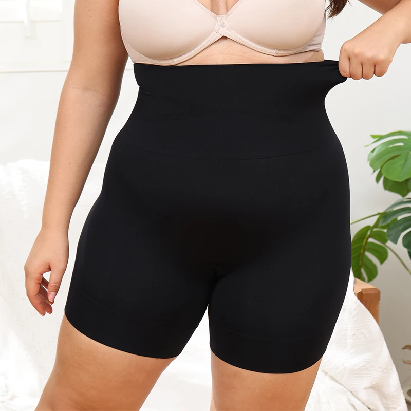 Women High Waist Stretchy Flat Angle Pants Safety Pants Buttocks Lifting and Body Shaping Pants Slim Fit Anti Glare Leggings