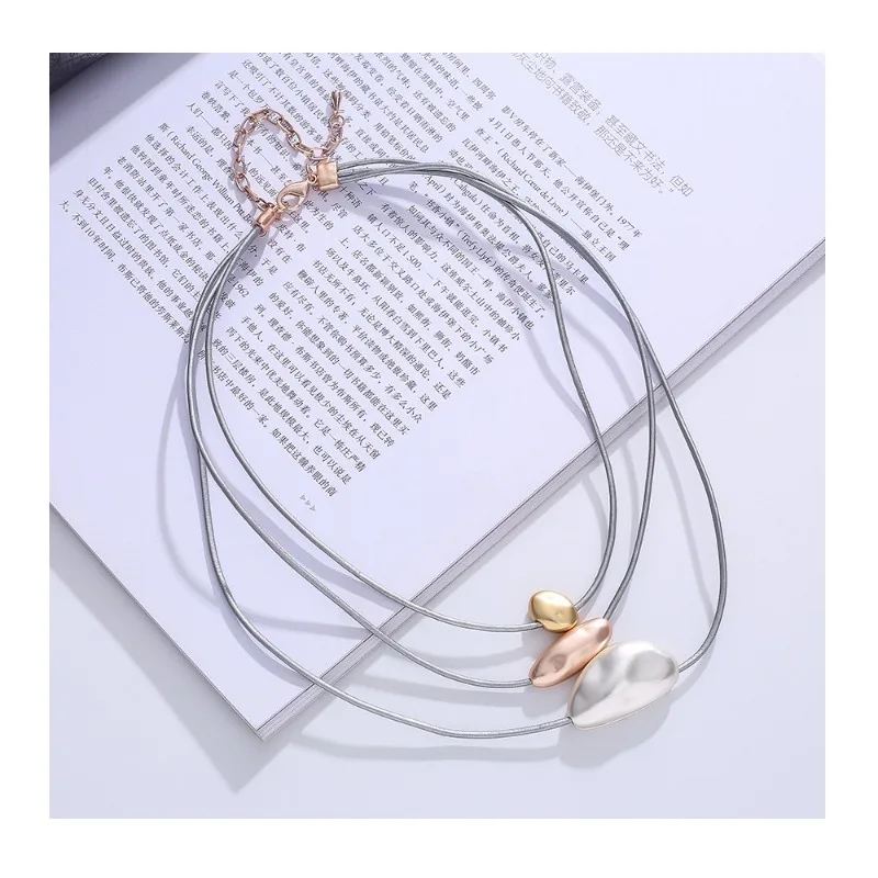 

Jewelry Popular Foreign Trade Simple Fashion Autumn and Winter Multi-layer Collarbone Women's Short Necklace