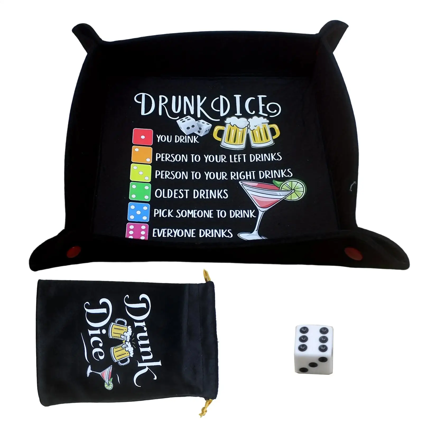 

Dice Trays Lightweight Interactive Party Accessory Dice Holder Tray For Leisure Entertainment Competition Home Bar Traveling