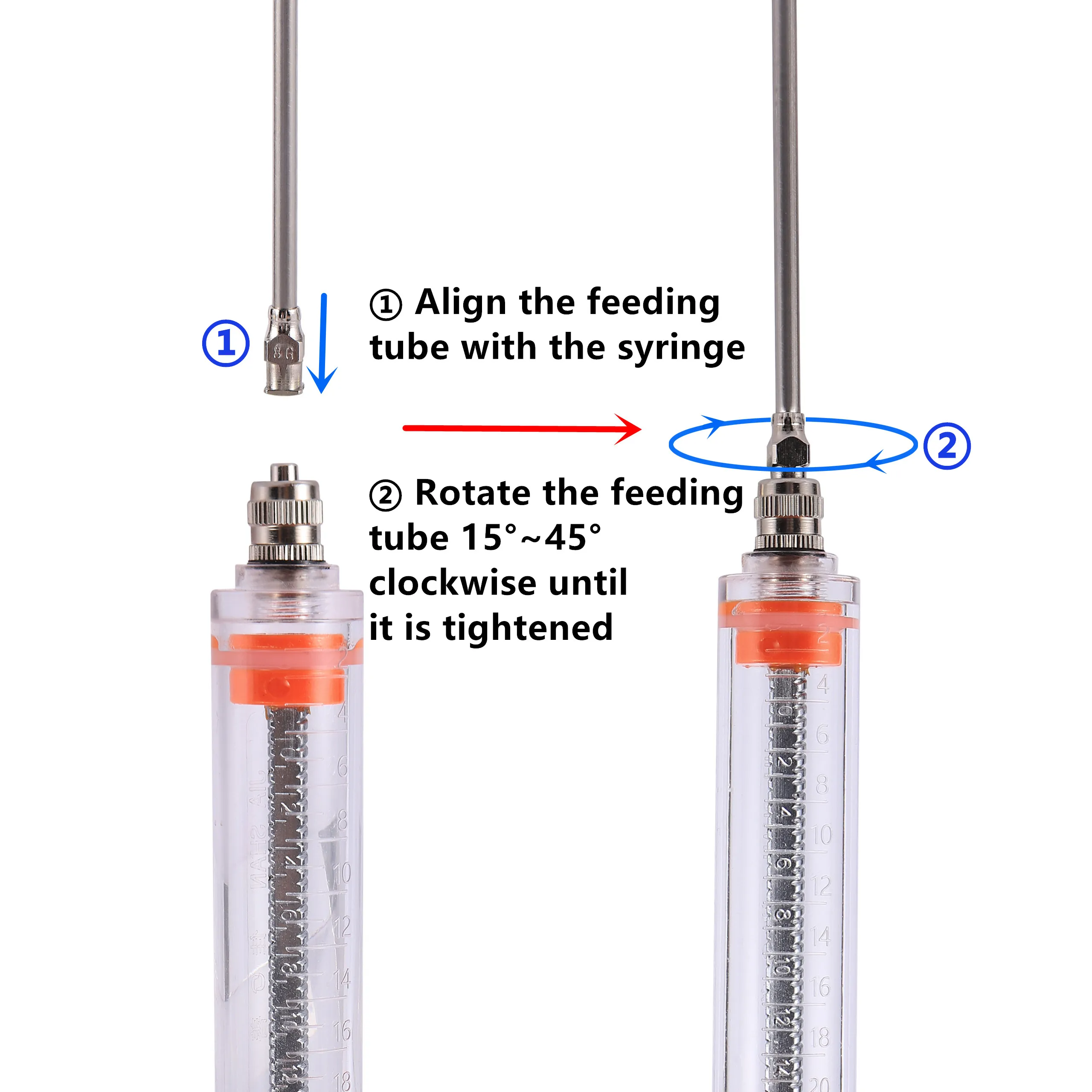 Pet Pigeon Parrot Bird Feeding Syringe Manual Feeding Chick Rearing Gavage  Syringe Manual Feeding Curved Needle Tube