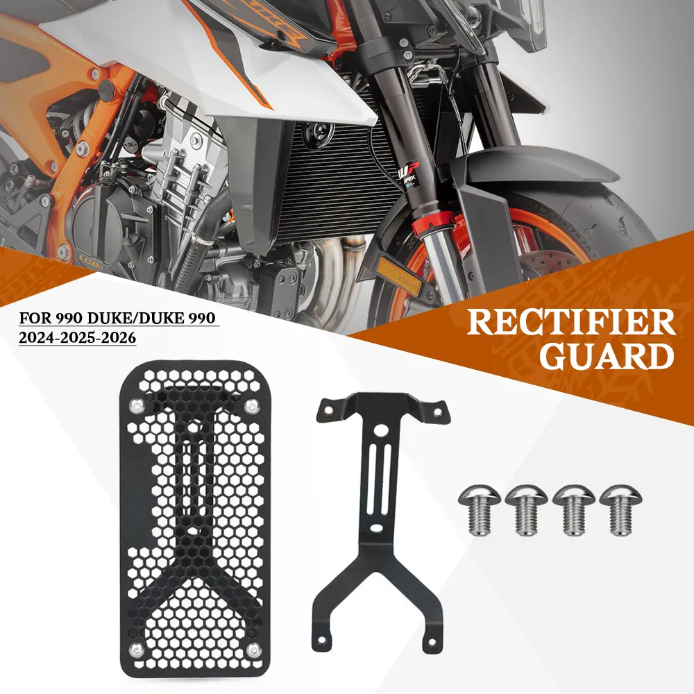 

NEW FOR 990 DUKE/DUKE 990 2024-2025-2026 Motorcycle Accessories Rectifier Guard Cover Protection Grille Protector Net Aluminium