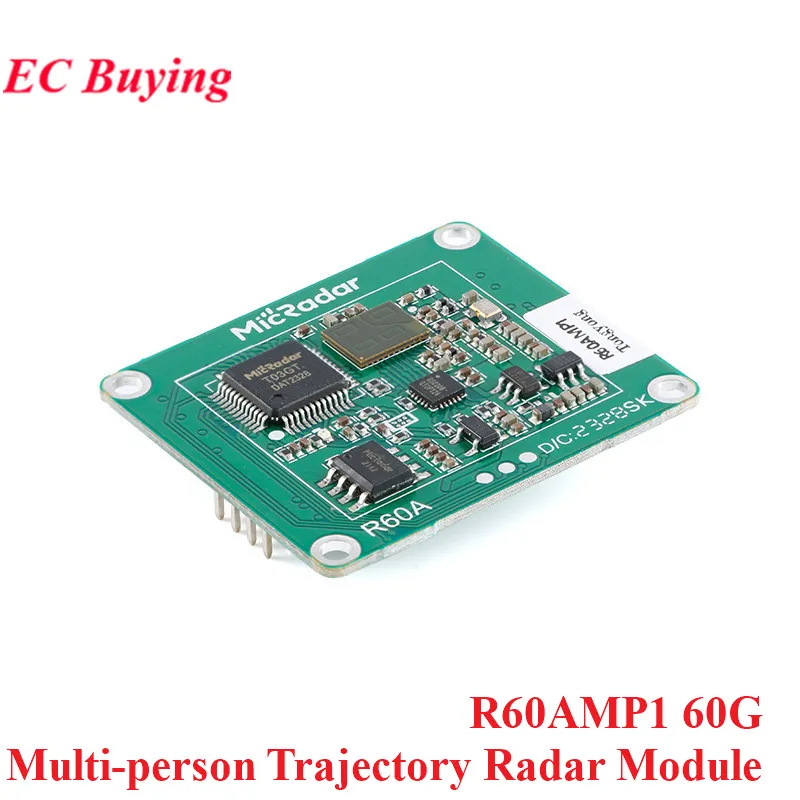 

R60AMP1 60G 60GHZ Радар для многоместной траектории, модуль датчика миллиметровой волны, отслеживание траектории, датчик присутствия человека