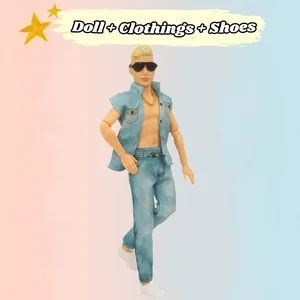 BJD Herren -Puppen -Set mit Kleidung und Schuhen, perfekt für Barbie Girl Spielzeug, Freunde und Weihnachtsgeschenk, eleganter Freund, 11in, 30 cm, 30 cm 6 Hauptverkäufe der Männer BJD - №4