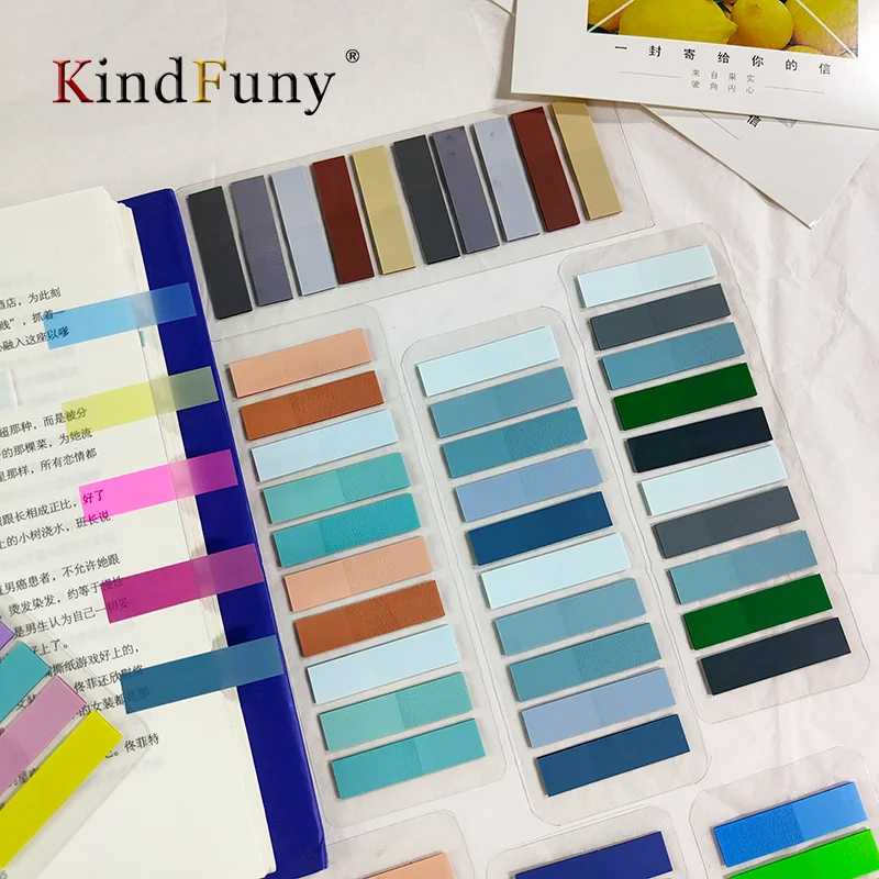 KindFuny 200 Sheets Sticky Note Transparent канцелярия Sticky Note Index Tabs Arrow Flags for Page Stickers Office School