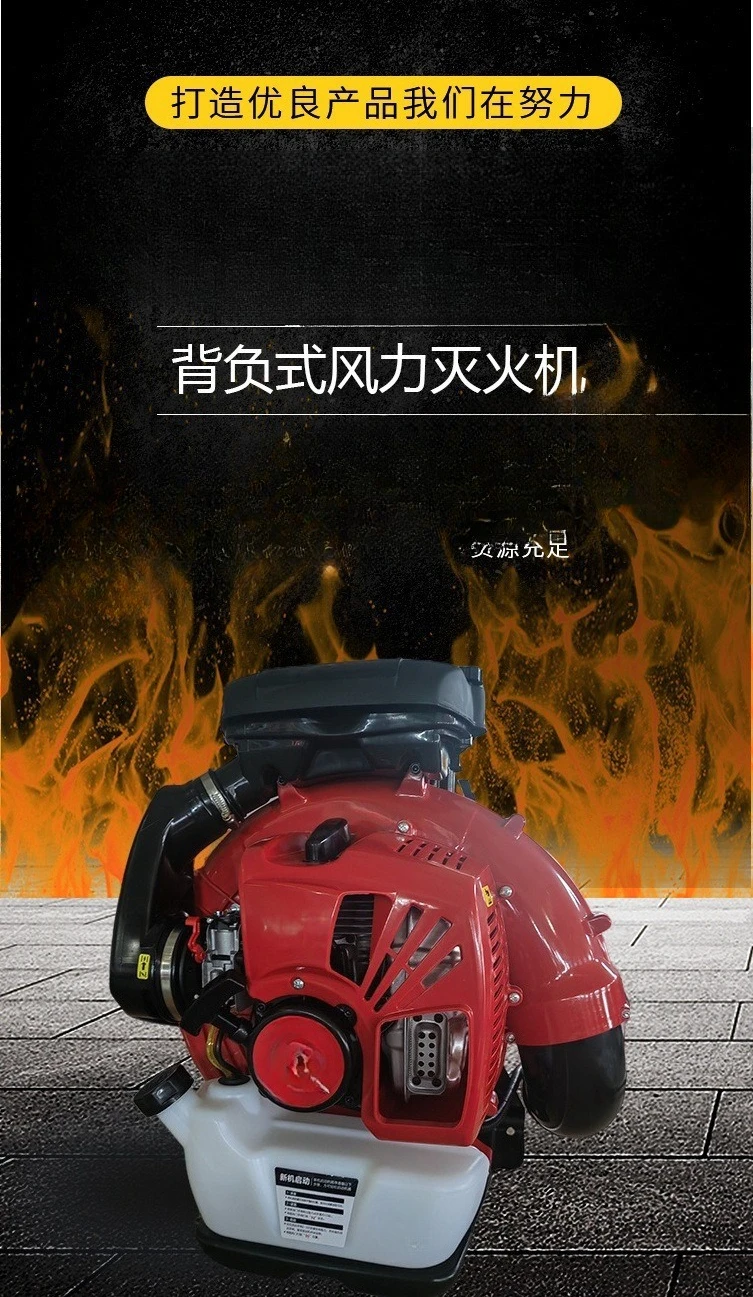 Fallen leaf dust road sweeper, backpack gasoline hair dryer