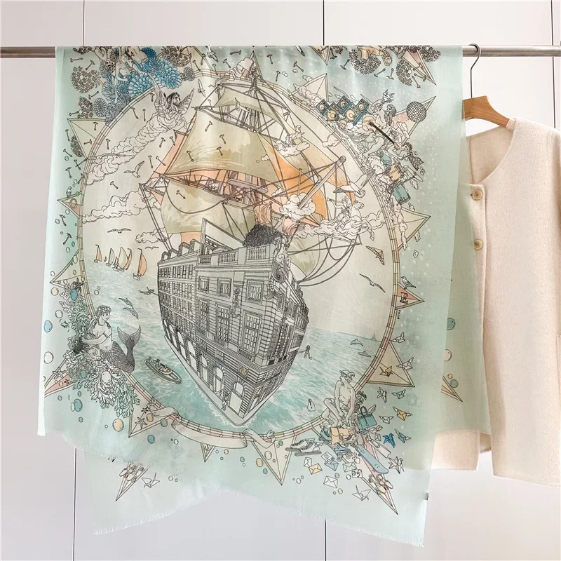 Pure Cashmere Tassels Scarf Winter Soft Pashmina Women Luxury Shawls Large Size Long Scarves Foulard Hiver Femme Cachemire